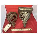 2 - Decorative Wall Mount Shelves