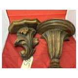 2 - Wooden Wall Mount Shelves