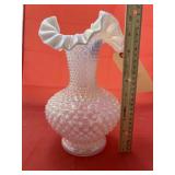 Fenton Pink Iridescent Jack & Pulpit Vase