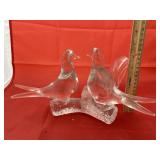 Clear Glass Bird Figure