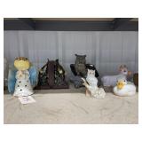 Porcelain Animals - Angel Figurines - Bookends