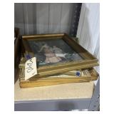 4 - Gold Framed  Art 19'x16' & Smaller