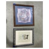 Needlepoint Framed Wall Art 17'x17'