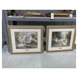 2 Pcs - Framed Wall Art 30'x26'