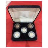 5 - S Mint Proof Dimes 2005-1999-1981-1968