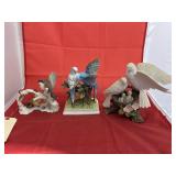 3 - Porcelain Bird Figures