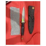 Applegate straight blade knife w/sheath