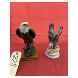 2 - Eagle Figures - 1 is Porcelain