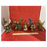 5 - Porcelain Bird Figurines