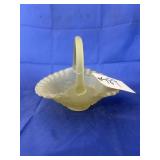 Yellow Glass Basket