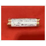 (1) Roll (50) Wheat Cents-VG-10-BU-1909-1958 D-Var