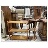 4-Tiered Wood Heart Shelf 1 & Wood Shelf