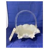 Fenton Silvercrest Glass Basket