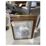 3 Pcs - Framed Wall Dï¿½cor 25'x29' & Smaller