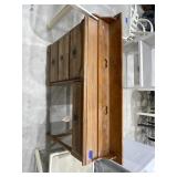 Wood Wall Heart Shelf 48' w/Kneehole Desk