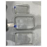 3 - Assorted Sz Pyrex Casserole Baking Dishes
