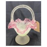 Clear Pink/Green Basket