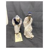 2 - Porcelain Oriental Figures