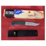 Old Timer Straight Blade Knife w/sheath