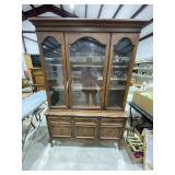 2 Pc China Cabinet w/2 Doors - 1 Drawer