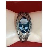 Sterling Silver Mother of Pearl inlaid Bracelet