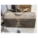 Metal Toolbox w/Assorted Nuts & Bolts