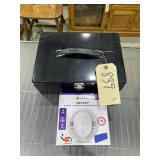 Metal Cash Box w/Kidde Smoke Alarm NIB