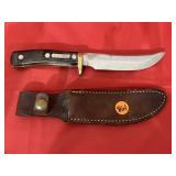 Old Timer Straight Blade Knife w/sheath