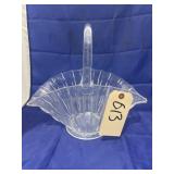 Large Clear Glass Basket