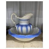 Porcelain Wash Basin & Pitcher