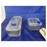 Vintage Glass Refrigerator Dishes w/Lids