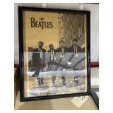 Framed Beatles Poster 17'x21'