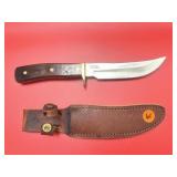 Schrade 5' Fixed Blade Knife in Leather Sheath