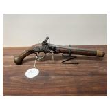 Flint Lock Pistol Unk Cal.