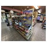 Metal Double Sided Store Display Shelf