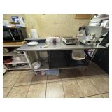 Stainless Steel Food Prep Table w/Bottom Shelf