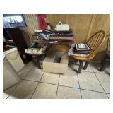 2 - Wall Hugger Tables w/Seats