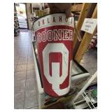 OU Vintage Metal Trash Can