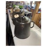 Vintage Granite Coffee Pot