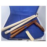 Japanese Kobudo Wood Kamas & Jo Sticks 24'