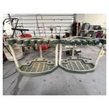 2 - Plastic Corner Garage Shelves 22'x22'x21'