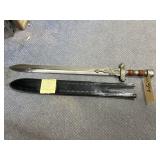 Medieval Sword 30-1/2' 24' Blade w/Lineguard
