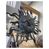 Metal Sun Wall Dï¿½cor 30'