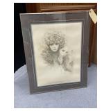 Framed Matted Pencil Drawing 24'L x 31'H
