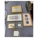 6 Pcs - Framed Wall Dï¿½cor 21'x11' & Smaller