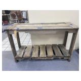 Rustic Pallet Garden Table 50'L x 19'W x 30'H