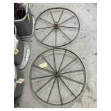 2 - Iron Wagon Wheels 29'Dia