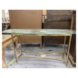 Glass Topped Sofa Table 56'L x 18'W x 27'H