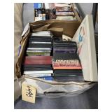 Box of DVD's & Cassettes