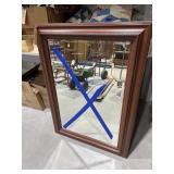 Wood Framed Wall Mirror 31'x44'